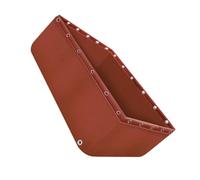 ITITI Bassin à Poissons Pliable en PVC Durable (1 pièce) avec vanne de vidange - Réservoir d'eau extérieur for l'approvisionnement en Eau d'urgence et l'aquaculture(Brown,2x1x0.8m)