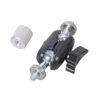 Itkcozcg Adaptateur miniature à tête sphérique avec vis de 6,35 mm pour trépied, téléphone, support à clip de fixation LED, design compact en alliage d'aluminium, accessoire de photographie
