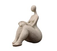 Itkcozcg Art abstrait moderne - Figurine grosse femme - Résine de grès - Sculpture de dame pour la maison et le bureau - Ornement de collection - Décoration de chambre esthétique