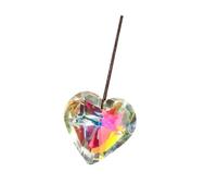 Itkcozcg Attrape-soleil en forme de cœur en cristal à suspendre pour une belle réflexion arc-en-ciel, espace de vie et décoration de festival réfléchissant à suspendre