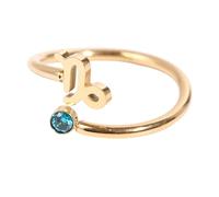 Itkcozcg Bijoux tendance, bagues uniques en forme de constellations de zirconium, bagues ouvertes, bijoux simples, bagues de phalanges, Capricorne#, taille unique
