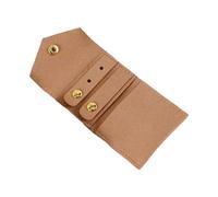 Itkcozcg Boîte de rangement pour bijoux tendance et élégante - Solution portable et pratique pour colliers, boucles d'oreilles, bracelets, Poudre foncée Couleur #, 14×6cm