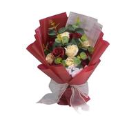 Itkcozcg Bouquet de pétales de rose artificielles pour la Saint-Valentin, décoration de chambre