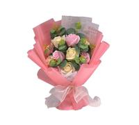 Itkcozcg Bouquet de pétales de rose artificielles pour la Saint-Valentin, décoration de chambre