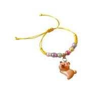 Itkcozcg Bracelet Capybaras en résine tissé à la main pour vos propres styles et donner aux enfants colorés