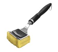 Itkcozcg Brosse de barbecue professionnelle antirouille avec poils de déni d'abri de jardin, poignée ergonomique étendue pour la maison