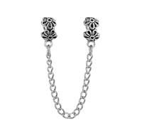 Itkcozcg Chaîne en métal robuste pour bracelets offrant une protection supplémentaire contre les chutes accidentelles ou la perte accidentelle. Chaîne en métal robuste