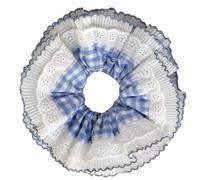 Itkcozcg Chouchou vintage en dentelle épaisse surdimensionnée pour femme avec corde à cheveux