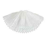 Itkcozcg Chouchous élégants blancs ajourés double couche plissés et élastiques pour femmes à la mode