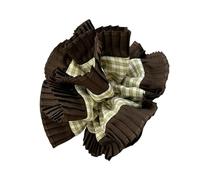 Itkcozcg Chouchous esthétiques en dentelle élastique double couche pour fête de mariage avec gros chignons pour événements formels