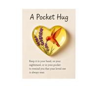 Itkcozcg Coffret cadeau de vacances en résine en forme de cœur avec carte de bénédiction pour réunions de famille et décorations de festival, cartes de Noël