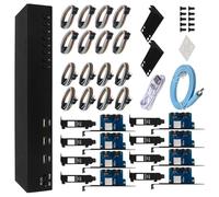 Itkcozcg Contrôleur KVM professionnel 8 ports transmission vidéo 8 hôtes partagent 1 clavier affichage 1080p @ 60 Hz pour commutateur KVM BLIKVM V1 Hdtv KVM Boîtier en métal