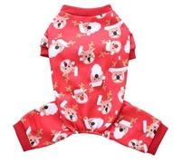 Itkcozcg Costume de Père Noël pour chat et chien - Doux et confortable - Accessoires de costume - Robe - Accessoires photo