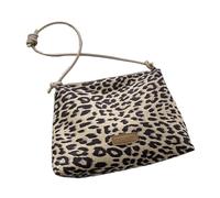 Itkcozcg Élégant sac à bandoulière imprimé léopard pour un usage quotidien en cuir PU sac souple décontracté sous les bras sac à main sac à main mode femme, kaki, One Size