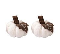 Itkcozcg Ensemble de citrouilles tricotées douces et durables pour décorations de fenêtre de table de Thanksgiving, récoltes d'automne, fournitures de fête, décorations de citrouille en tissu
