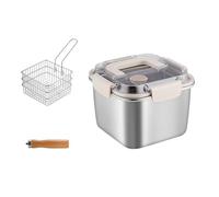 Itkcozcg Ensemble de cuisine d'extérieur en acier inoxydable avec utilisation polyvalente, y compris les nouilles à frire et facile à nettoyer par tous les temps - casseroles de camping