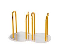 Itkcozcg Étagère de rangement en acrylique pratique et peu encombrante - Présentoir élégant pour tasses - Étagères pour économiser de l'espace