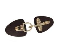 Itkcozcg Fermoir à bascule en cuir synthétique de qualité supérieure pour trench-coat pull, accessoire de mode, boucles de manteau, pull, décoration tendance, Couleur chocolat., taille unique