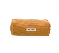 Itkcozcg Fournitures de bureau, trousse à crayons, trousse de papeterie, trousse de maquillage, sac à stylos, trousse à crayons, trousse de papeterie pour l'école et le bureau, jaune, 19*6*7cm,