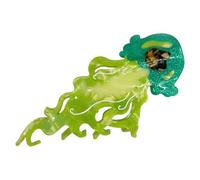 Itkcozcg Grande pince à cheveux en forme de méduse colorée pour femme en acétate forte prise en main pour une coiffure sécurisée de fêtes à thème