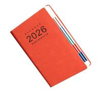 Itkcozcg Journal académique 2026, 360 pages, planificateur journalier daté en cuir synthétique avec marque-pages pour planifier le papier