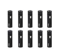 Itkcozcg Lot de 10 embouts de dérailleur de vélo 4 mm/5 mm - Noir