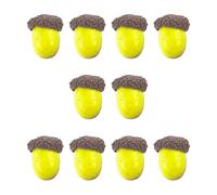 Itkcozcg Lot de 10 noix artificielles réalistes pour la fabrication de couronnes de Noël, fournitures de photoraphie d'Halloween