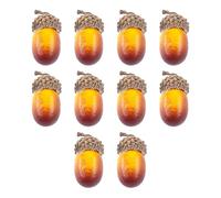 Itkcozcg Lot de 10 noix artificielles réalistes pour la fabrication de couronnes de Noël, fournitures de photoraphie d'Halloween