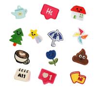 Itkcozcg Lot de 13 écussons brodés à coudre ou à repasser pour sacs à dos Motif parapluie