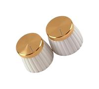 Itkcozcg Lot de 2 boutons de contrôle du volume de guitare - Ajustement de précision - Capuchons de potentiomètre en aluminium pour guitares électriques et acoustiques
