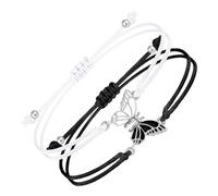 Itkcozcg Lot de 2 bracelets d'amitié réglables pour enfants faits à la main en corde tressée pour petite amie, cadeaux spéciaux, bijoux d'amour et d'amitié