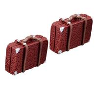 Itkcozcg Lot de 2 décorations miniatures en résine pour maison de poupée, modèles rétro pour jeux de simulation, cadeau créatif, appareils miniatures