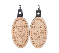 Itkcozcg Lot de 2 enfile-aiguilles avec motif animal - Outil de filetage pour les personnes âgées et les amateurs d'artisanat - Outil de broderie pour femme