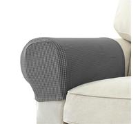 Itkcozcg Lot de 2 housses de protection pour accoudoirs de canapé de luxe, douces et épaisses, élastiques