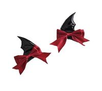 Itkcozcg Lot de 2 pinces à cheveux fantaisie en forme d'aile de chauve-souris pour adultes et enfants