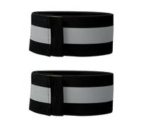 Itkcozcg Lot de 2 sangles réfléchissantes pour pantalon de cyclisme - Bandes élastiques - Pour le sport et la nuit - Pour améliorer les sangles de jambe réglables
