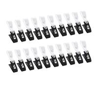 Itkcozcg Lot de 20 clips de drapeaux de cour anti-vent - Idéal pour les mâts de drapeau de jardin et la stabilité extérieure