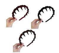 Itkcozcg Lot de 3 bandeaux élégants avec strass et perles artificielles pour femmes et filles