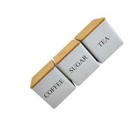 Itkcozcg Lot de 3 boîtes de rangement robustes et polyvalentes pour garde-manger, design moderne, robuste, boîte de rangement en fer