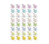 Itkcozcg Lot de 40 barrettes à cheveux Noctilucent en forme de canard en résine pour enfants et filles