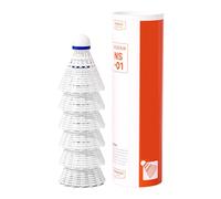 Itkcozcg Lot de 6/12 balles de badminton en nylon - Pour l'extérieur - Durable et stable - Coupe-vent