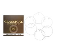 Itkcozcg Lot de 6 cordes de rechange en nylon pour guitare acoustique .028-.043