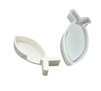 Itkcozcg Moules en silicone en forme de poisson en forme de créature marine pour bougeoir, porte-bougies, résine époxy, moules en silicone pour ciment et gypse