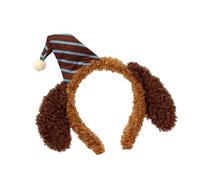 Itkcozcg Oreille de chien en tissu recyclable - Décoration de célébration décontractée adaptée aux incidents orientés - Tâches de connexion familiales - Parent, enfant, photo de Noël