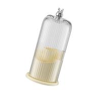 Itkcozcg Organisateurs de pinceaux de maquillage rotatifs à 360 degrés avec couvercles transparents et plusieurs compartiments de rangement