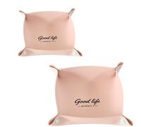 Itkcozcg Panier de rangement en cuir synthétique pour bureau, maison, papeterie, cosmétiques, gain de place