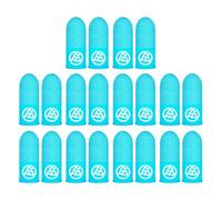 Itkcozcg Peacocks Manchons de doigts lumineux pour tablettes écrans tactiles haute sensibilité Ajustement confortable Utilisation nocturne Scénarios de jeu antidérapants Bleu