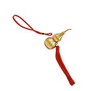 Itkcozcg Pendentif en forme de gourde en cuivre à suspendre symbolise la prospérité et la chance, idéal pour la maison ou pour offrir une décoration miroir de voiture