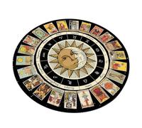 Itkcozcg Pendules D'astrologie Carte Tarot Tarot Mousepad Divinations en Caoutchouc Dowsing Dowshing Pendulums Cérémonie pour Décoration De Bureau Tarots Caouth