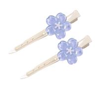 Itkcozcg Pince à cheveux en forme de fleur pour filles avec pétales réalistes, design confortable en résine pour une longue tenue